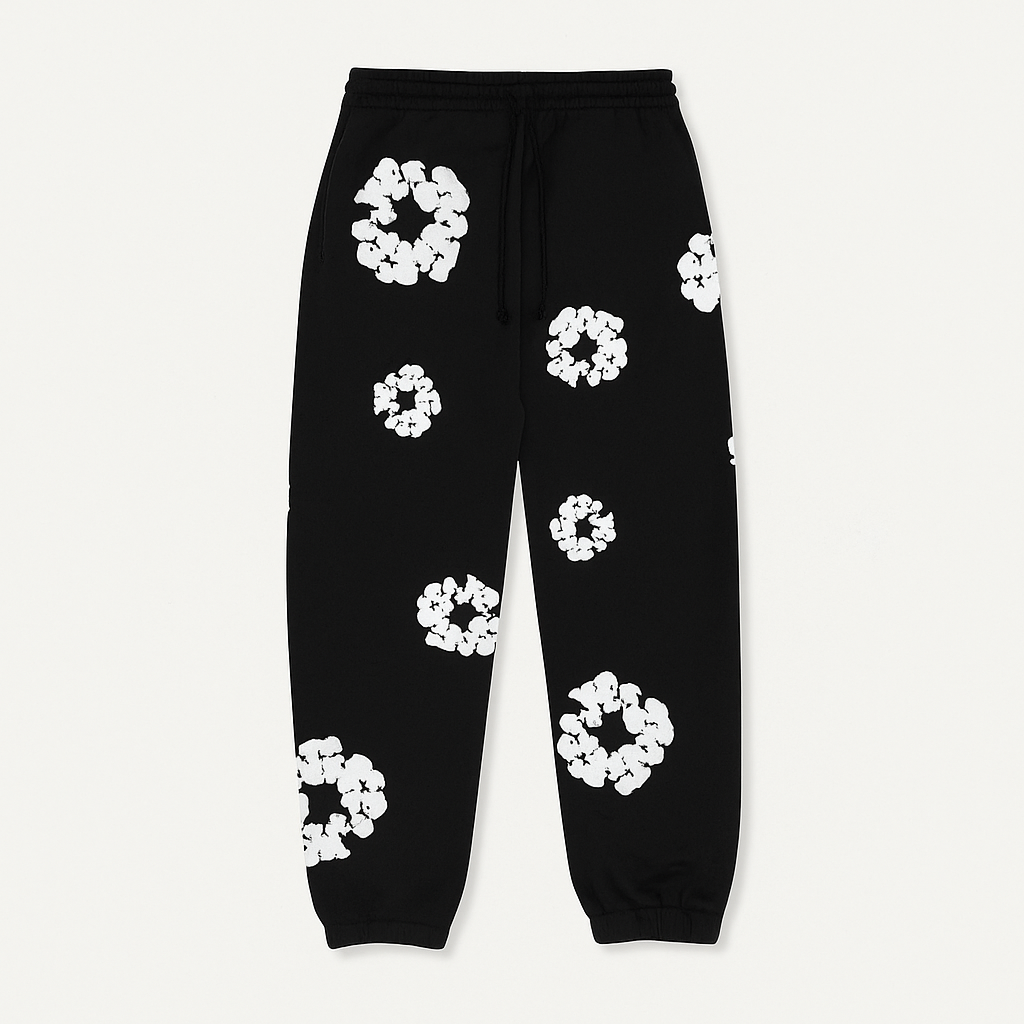 Women's Autumn Floral Tracksuit Set Pants Sweatshirt