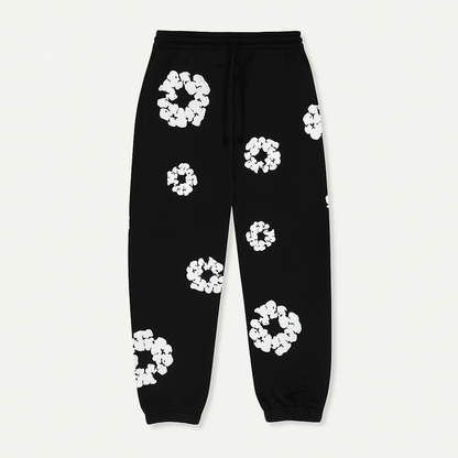 Women's Autumn Floral Tracksuit Set Pants Sweatshirt