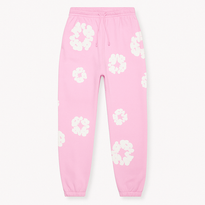 Women's Autumn Floral Tracksuit Set Pants Sweatshirt