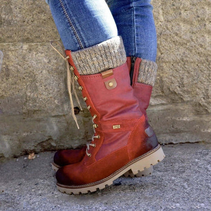 Women’s Lace-Up Winter Boots with Cozy Lining