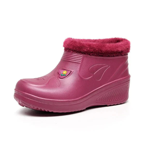 Waterproof Black Ankle Boots for Women – Cozy & Stylish Winter Essential