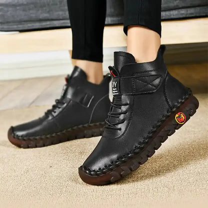 Women's Waterproof Lace-Up Boots Warm Comfortable - 
Fashinoza