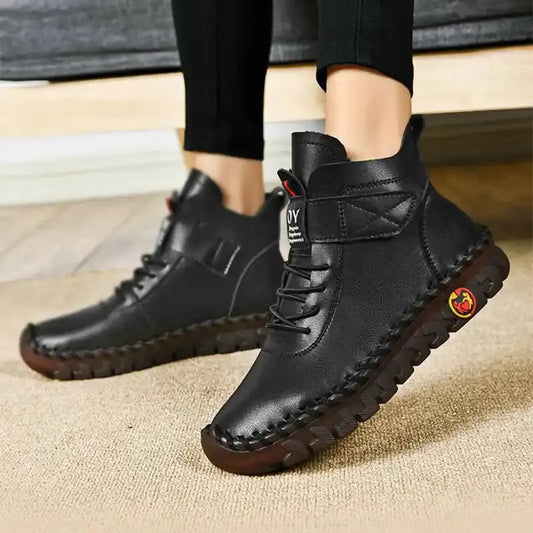 Women's Waterproof Lace-Up Boots Warm Comfortable - 
Fashinoza