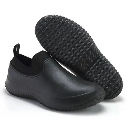 Men's Water-Resistant Slip-On Work Shoes