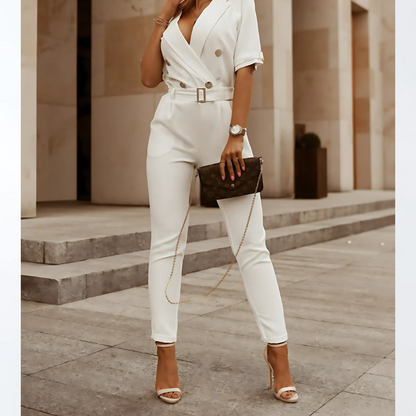Women's Elegant Jumpsuit Belted