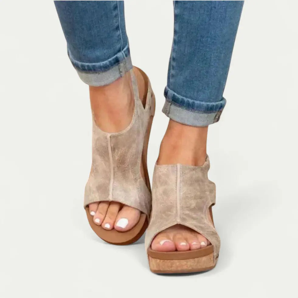 Women's Wedge Sandals Comfortable Support - 
Fashinoza