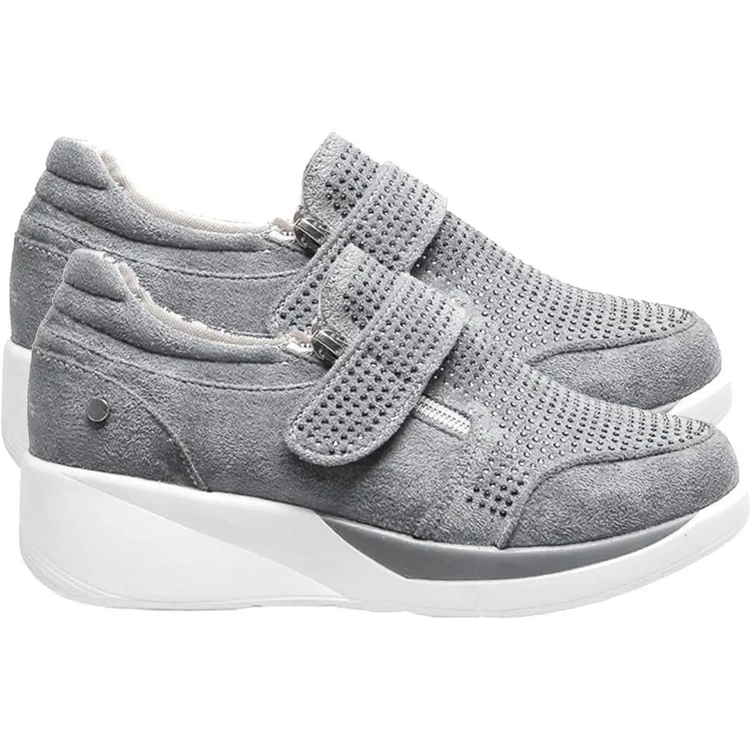 Women's Wedge Sneakers Comfortable Casual Shoes - 
Fashinoza