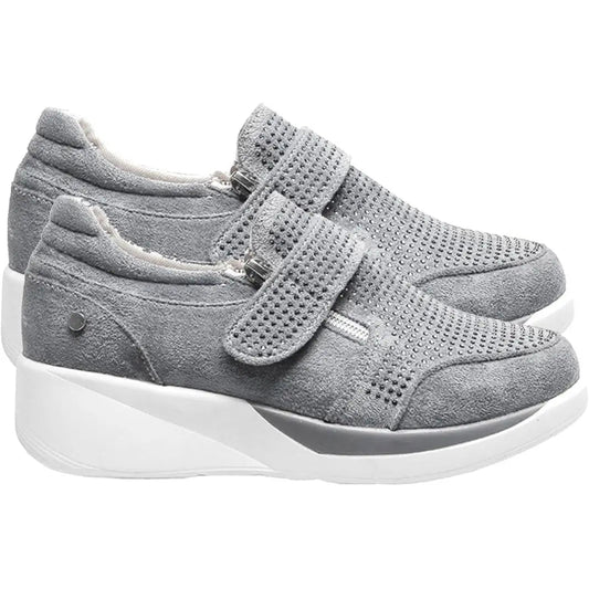 Women's Wedge Sneakers Comfortable Casual Shoes - 
Fashinoza