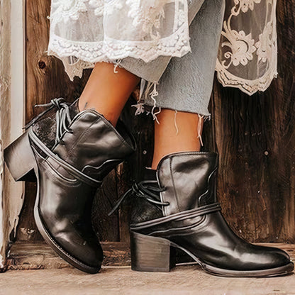 Women's Western Ankle Boots Comfortable - 
Fashinoza