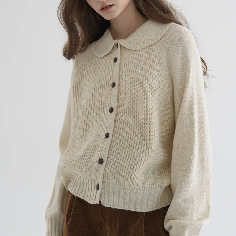 Women's Long Sleeve Cardigan Straight Cut - Fashinoza