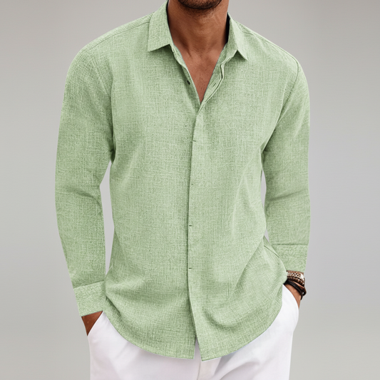 Hudson Men's Collared Full Sleeve Shirt - 
Fashinoza