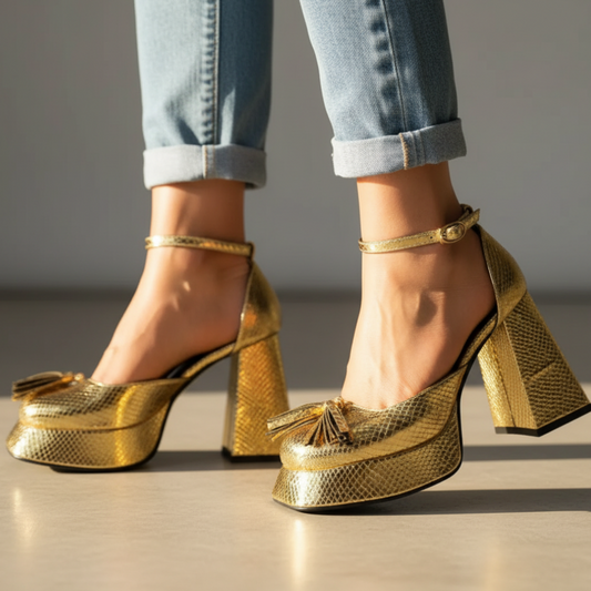 Women's Exotic Midnight High Heels - 
Fashinoza
