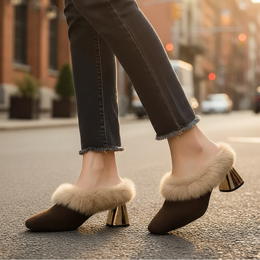 Women's Whisper Fur Mule Shoes