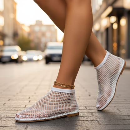 Women's Rhinestone Midnight Flat Shoes