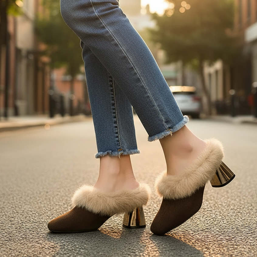 Women's Whisper Fur Mule Shoes
