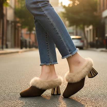 Women's Whisper Fur Mule Shoes