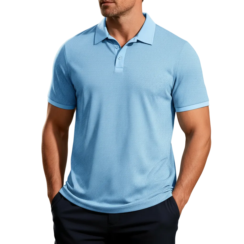 Men's Waffle Collar Shirt - 
Fashinoza