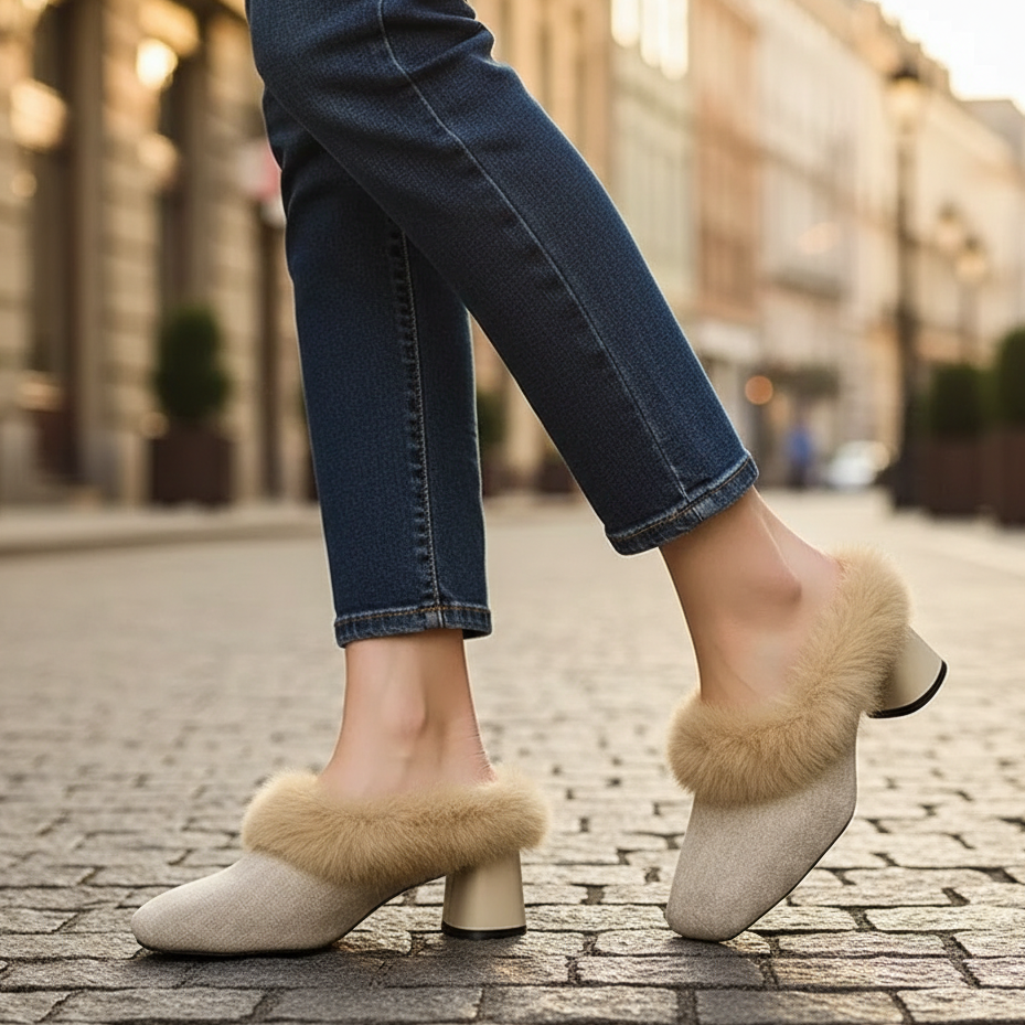 Women's Whisper Fur Mule Shoes