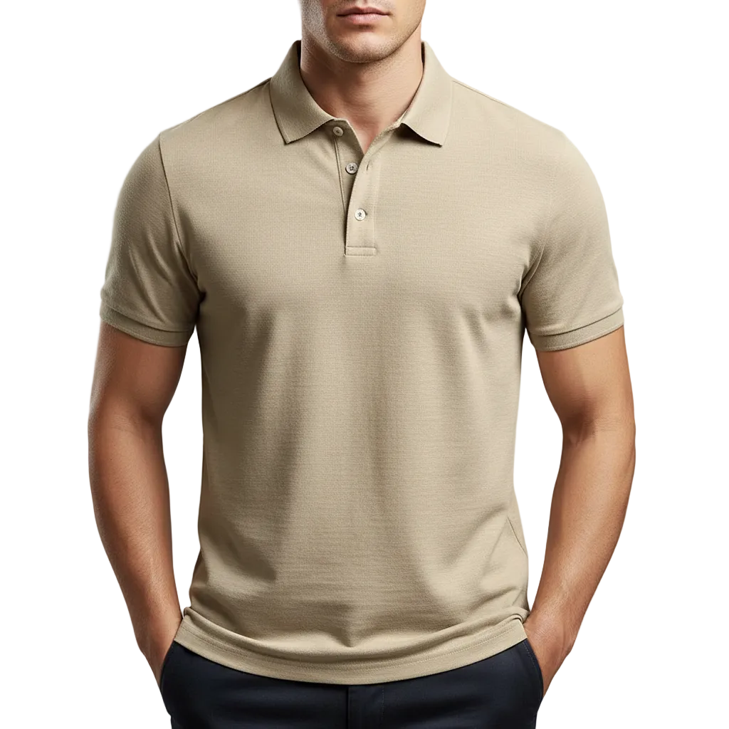 Men's Cotton Polo Shirt Collared - 
Fashinoza