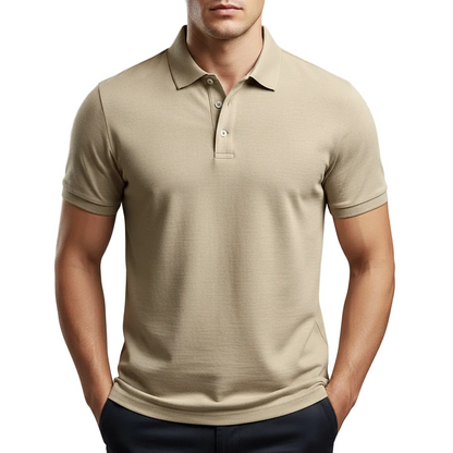 Men's Cotton Polo Shirt Collared - 
Fashinoza
