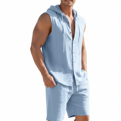 Hensen Women's Linen Match Set