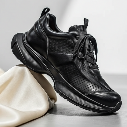 Nexus Men's Leather Sneakers Black