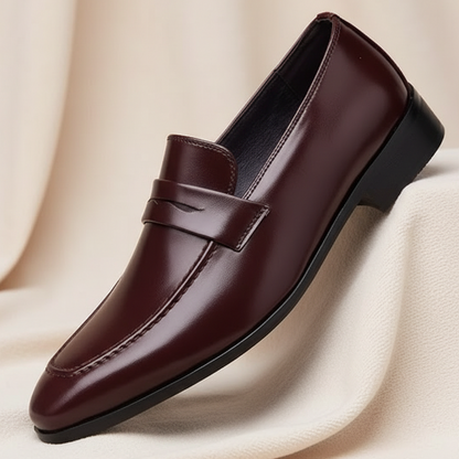 Men's Italian Leather Loafers - 
Fashinoza