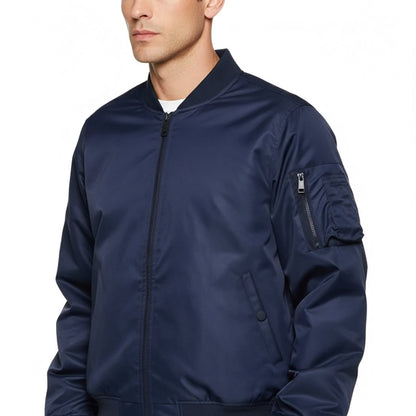 Men's Windproof Flight Jacket Water Resistant Ma-1 Bomber