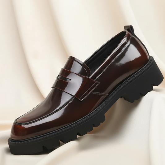 Men's Leather Dress Shoes Black - 
Fashinoza