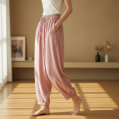 Women's Linen Summer Pants - 
Fashinoza