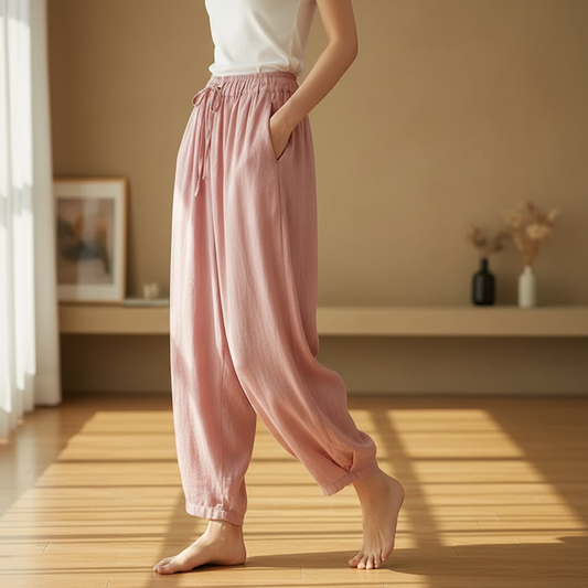 Women's Linen Summer Pants - 
Fashinoza
