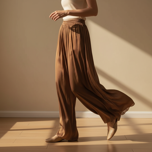 Women's Wide Leg Linen Pants - 
Fashinoza