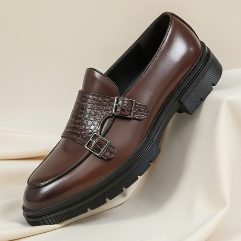 Hollis Men's Leather Dress Loafers - 
Fashinoza