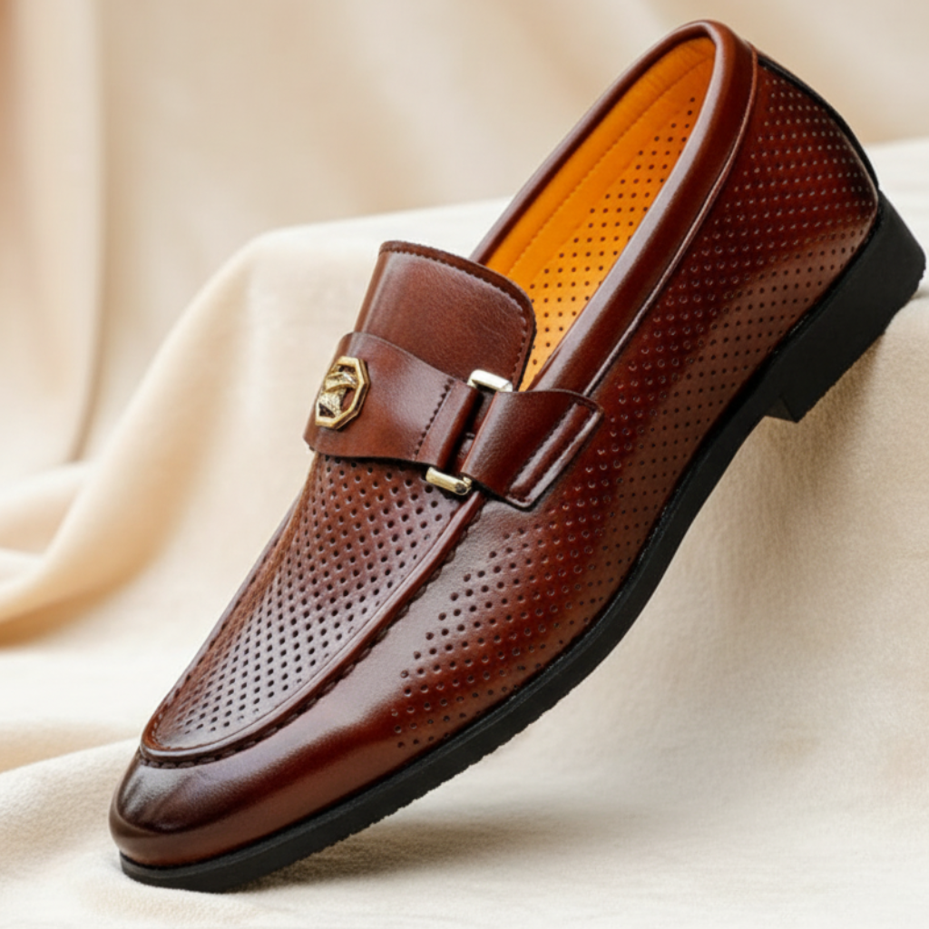 Valenco Men's Leather Loafers - 
Fashinoza