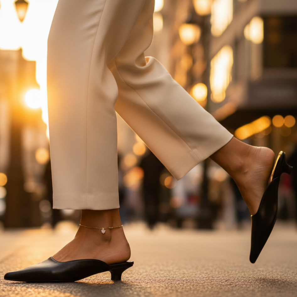 Women's Leather Pointed Toe Flat Shoes
