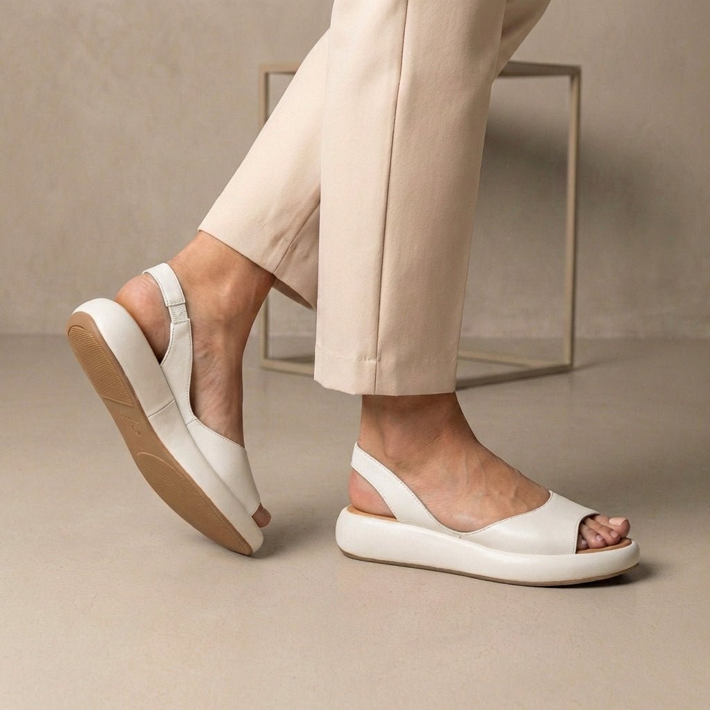 Women's Orthopedic Sandals Peep-Toe Slingback Cushioned Support