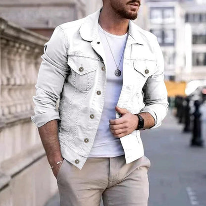 Men's Lightweight Spring Jacket Water Resistant Beige