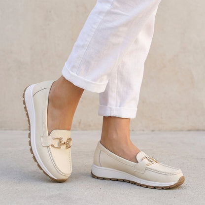 Slip-On Loafers Platform Sole Signature Buckle