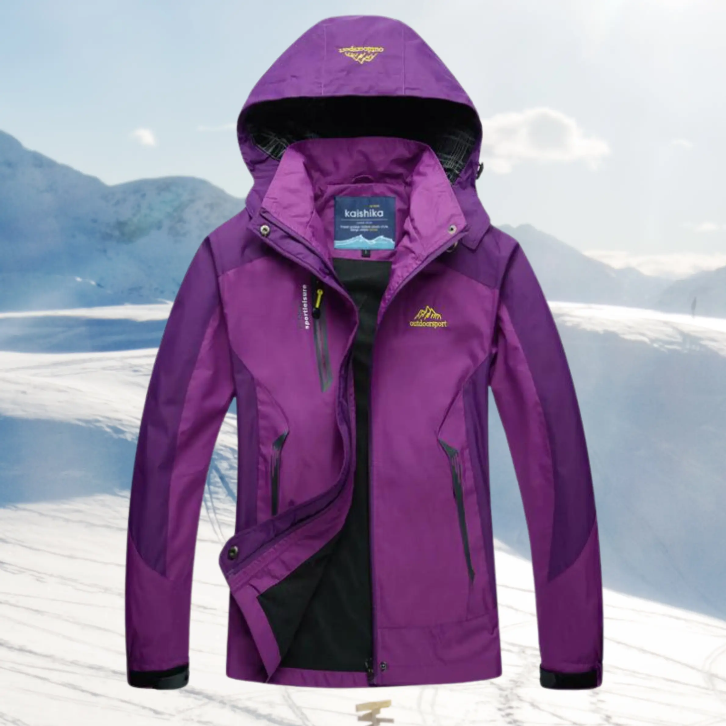 Women's Water-Resistant Outdoor Jacket - 
Fashinoza