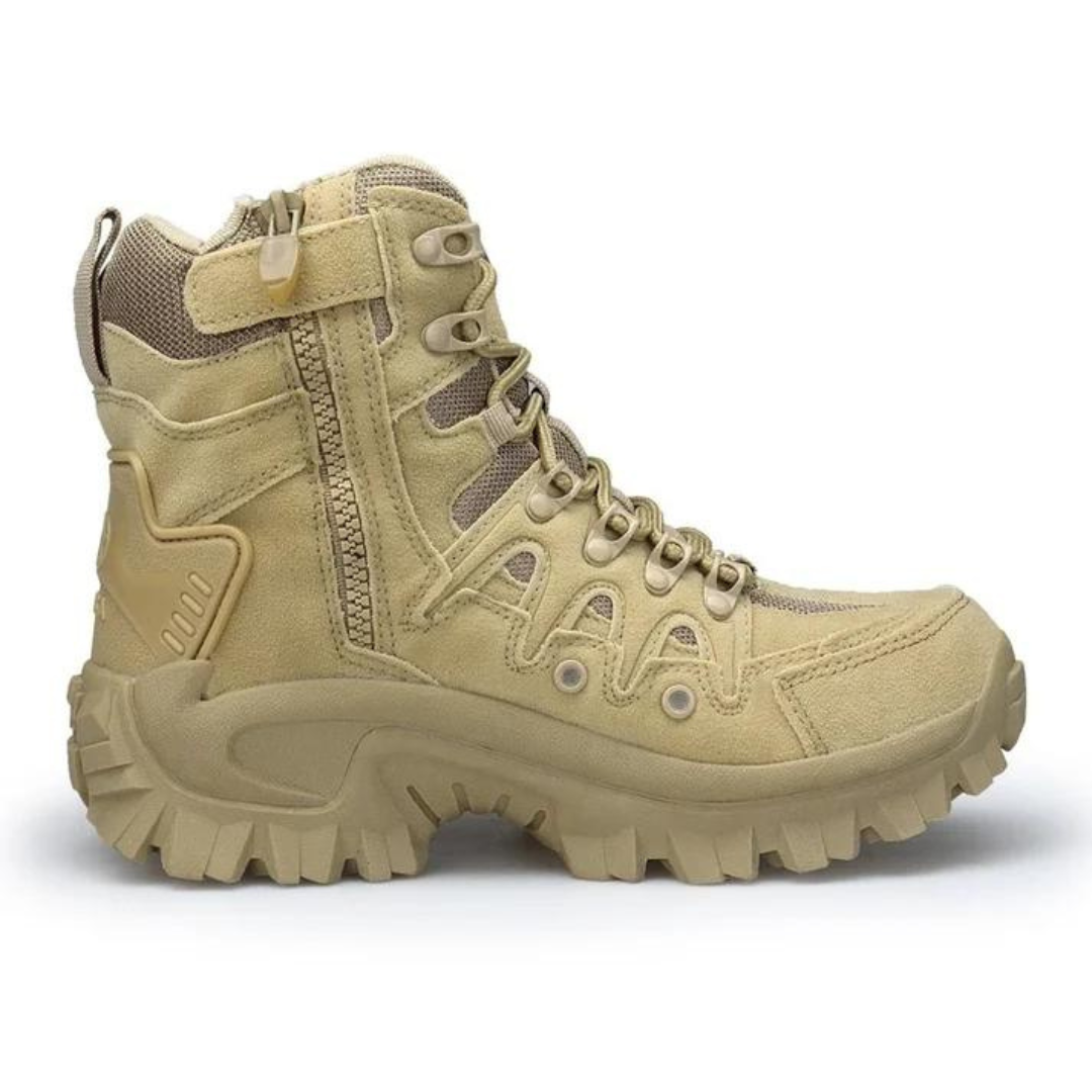 Men's Tactical Hiking Boots Waterproof Leather Outdoor Combat Hunting Trekking Shoes