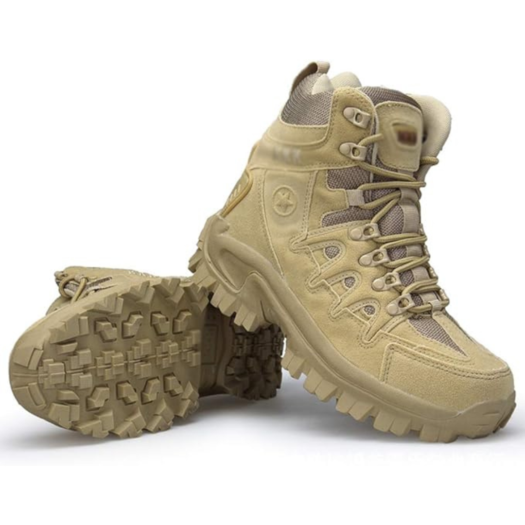 Men's Tactical Hiking Boots Waterproof Leather Outdoor Combat Hunting Trekking Shoes