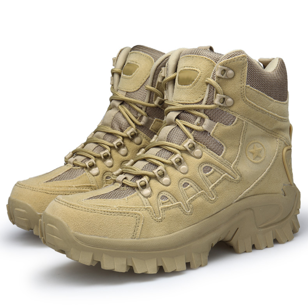 Men's Tactical Hiking Boots Waterproof Leather Outdoor Combat Hunting Trekking Shoes