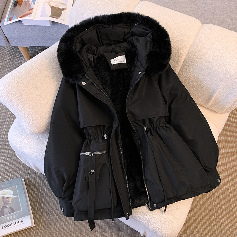 Women's Fur Trimmed Winter Coat