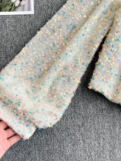 Women's Glitter One Shoulder