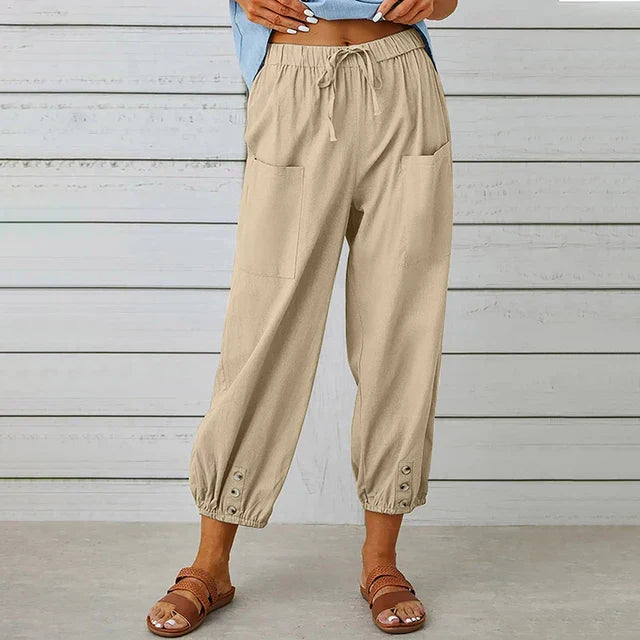 Women's High Waist Relaxed Pants