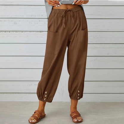 Women's High Waist Relaxed Pants
