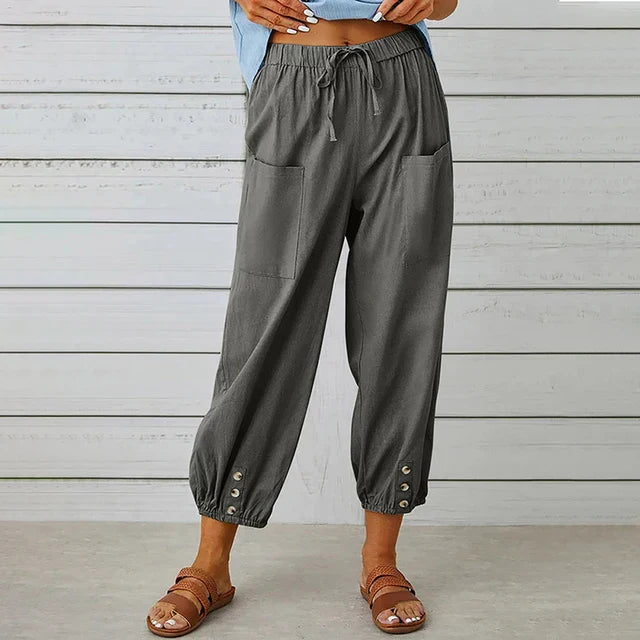 Women's High Waist Relaxed Pants