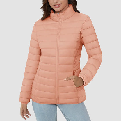 Women's Puffer Jacket Quilted Lightweight Full Zip Winter Coat