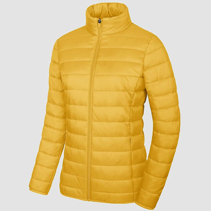 Women's Puffer Jacket Quilted Lightweight Full Zip Winter Coat