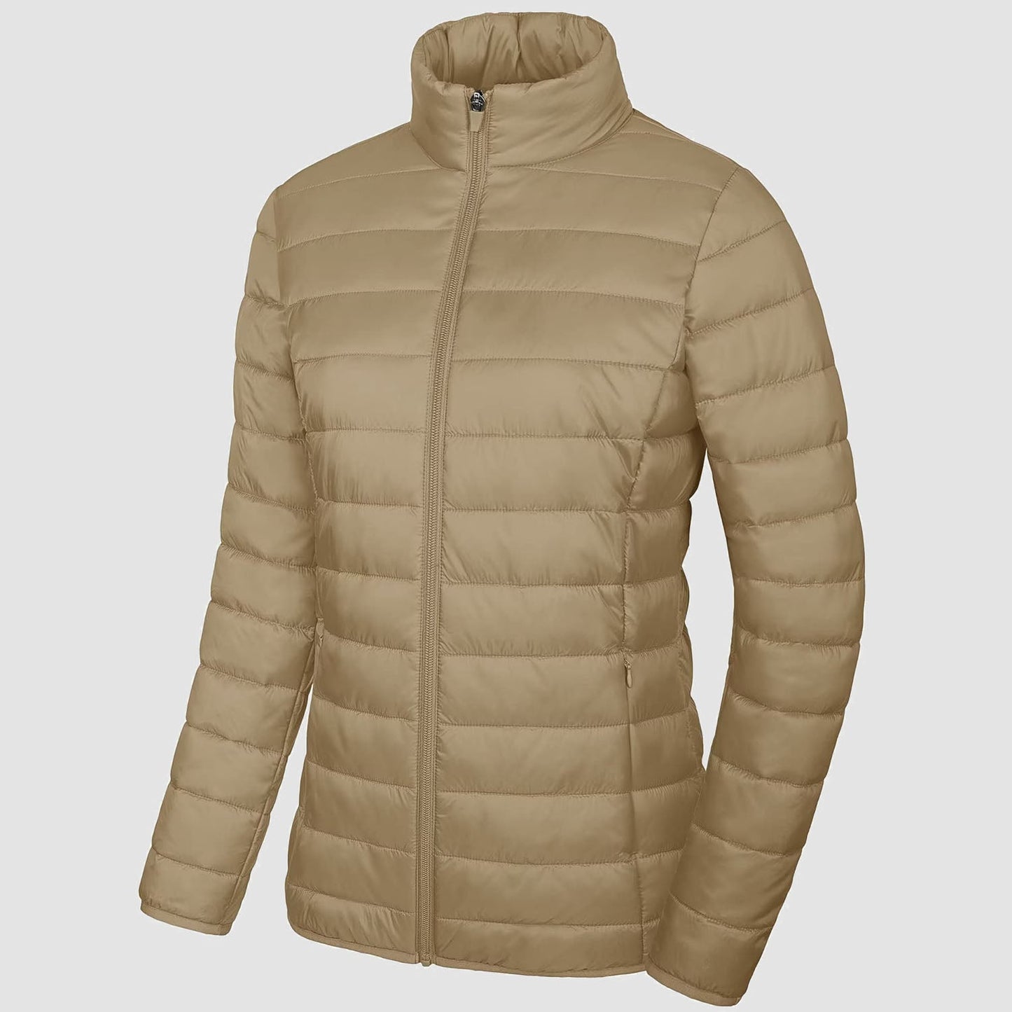 Women's Puffer Jacket Quilted Lightweight Full Zip Winter Coat